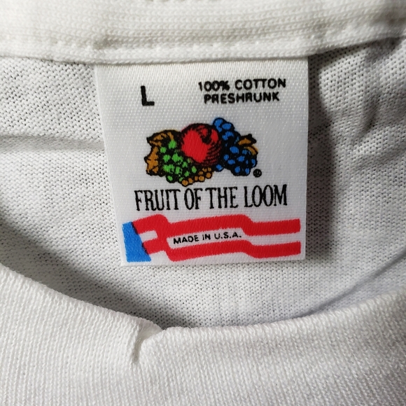 Fruit of the Loom White Tshirt Large - Picture 3 of 4